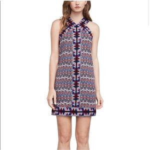 jersey red dress Farm Rio Red Folk Tapestry Jersey Mini Dress, Folk Tapestry Red / XXS